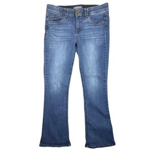 Democracy Ab solution Women 14 Medium Wash Blue Bootcut Stretch Jeans G2-13